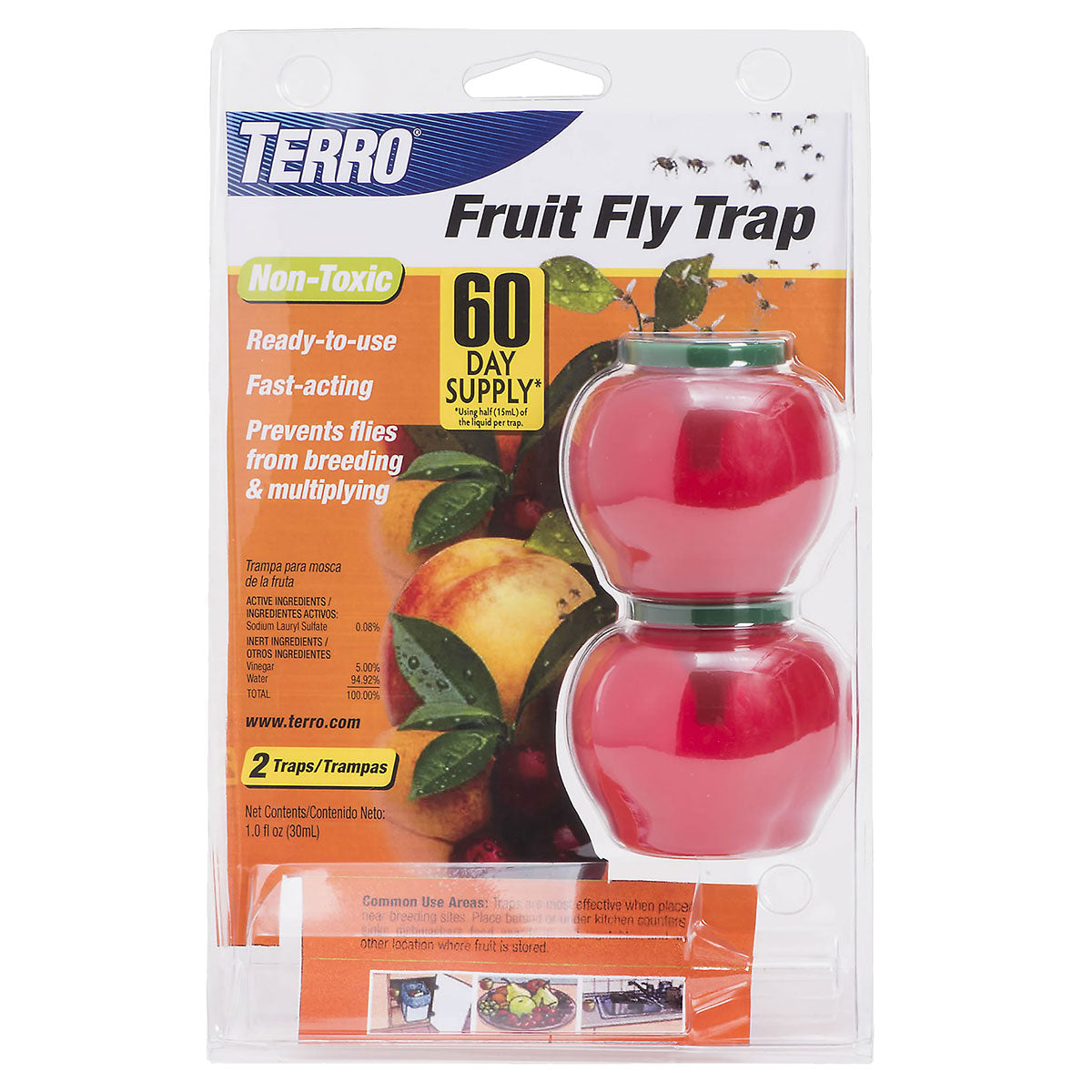 Terro S27-25006 Fruit Fly Trap 2 Pack