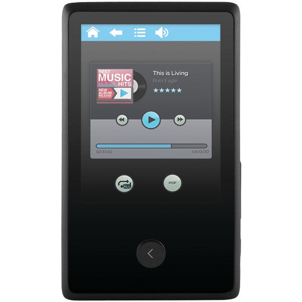 Ematic Em318vidbl 8gb 2.4" Touchscreen Mp3 Video Player With Bluetooth