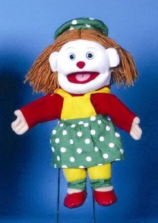 Sunny & Co Toys Gl1906 Female Clown Puppet 14" By Sunny And Co