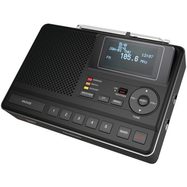 Highside Chemicals Cl-100 Deluxe Tabletop Am/fm Clock Radio With Same Weather Alert