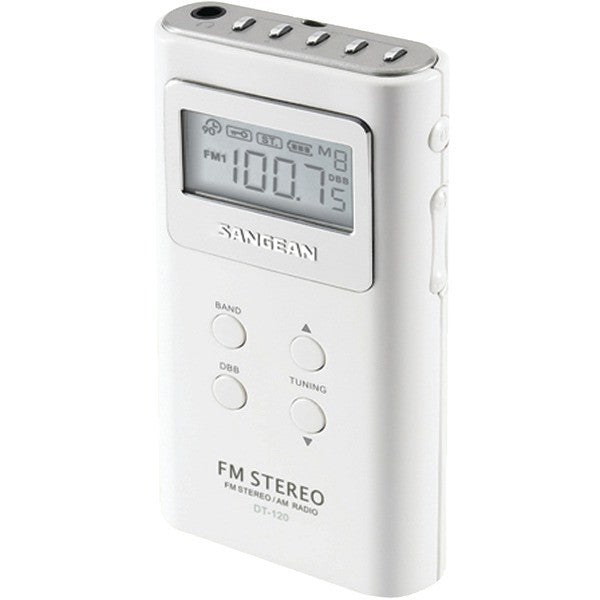 Highside Chemicals Dt-120 White Pocket Am/fm Digital Radios (white)