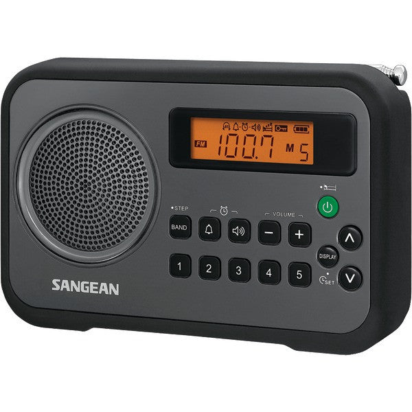 Highside Chemicals Pr-d18bk Am/fm Digital Portable Receiver With Alarm Clock (black)