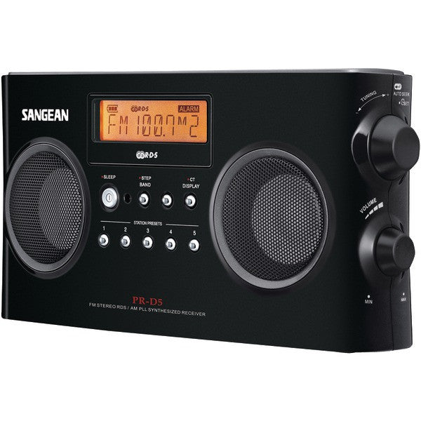 Highside Chemicals Pr-d5-bk Digital Portable Stereo Receivers With Am/fm Radio (black)