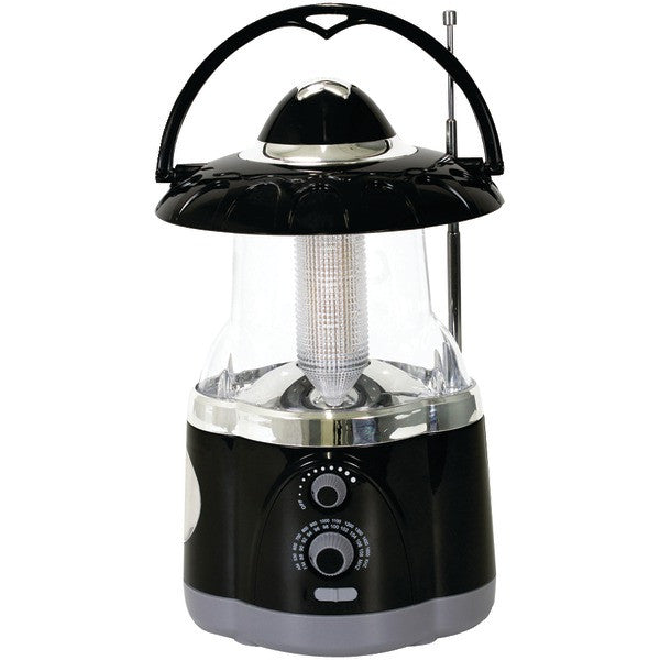 Northpoint 190507 12-led Lantern With 4-led Flashlight & Am/fm Radio (black)