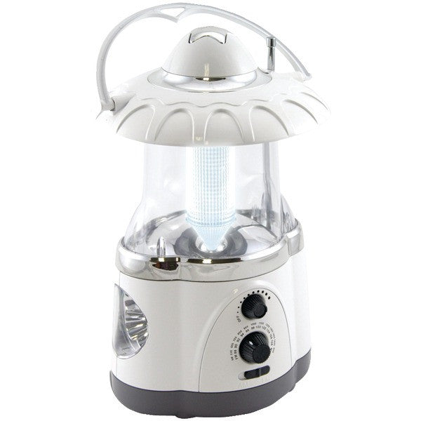 Northpoint 190475 12-led Lantern With 4-led Flashlight & Am/fm Radio (white)