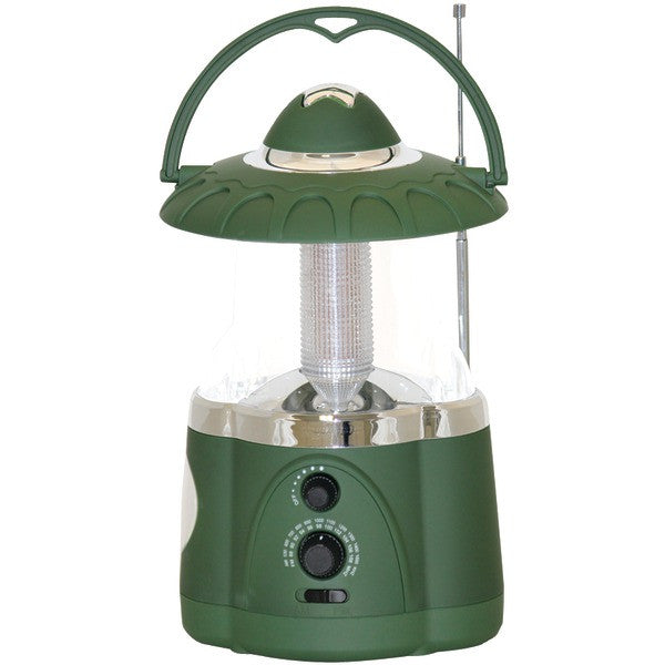 Northpoint 190485 12-led Lantern With 4-led Flashlight & Am/fm Radio (green)