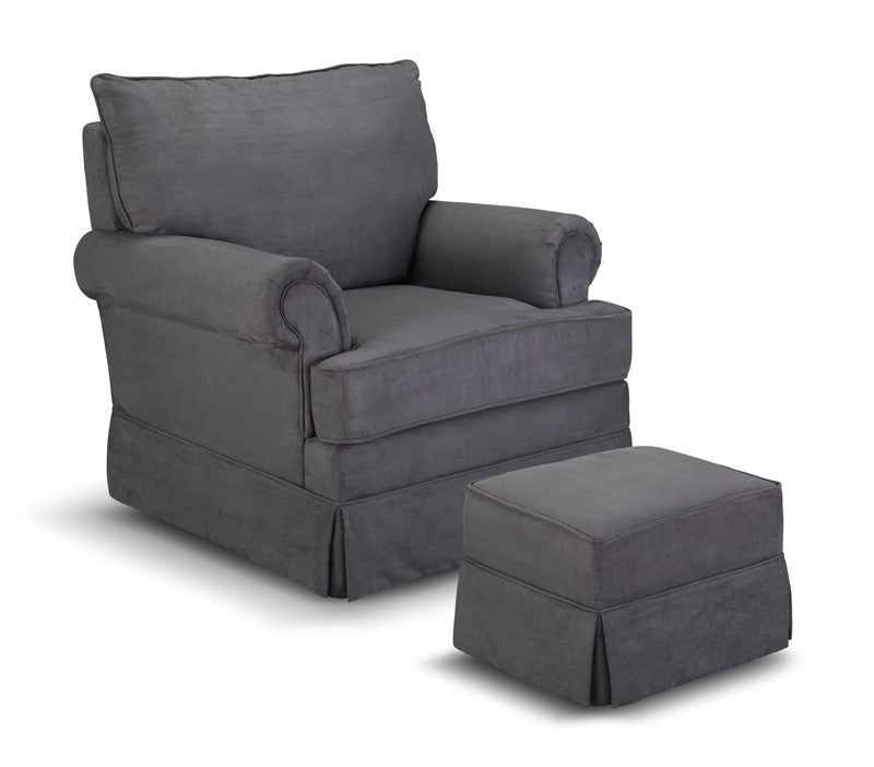 Thomasville Kids 06562-318 Grand Royale Upholstered Glider/ottoman-grey