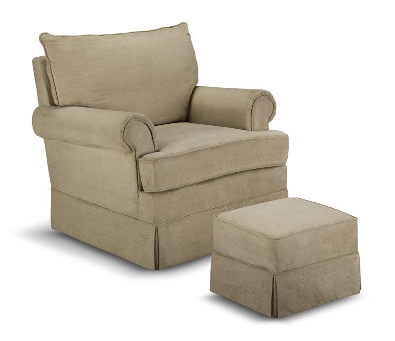 Thomasville Kids 06562-319 Grand Royale Upholstered Glider/ottoman-brown