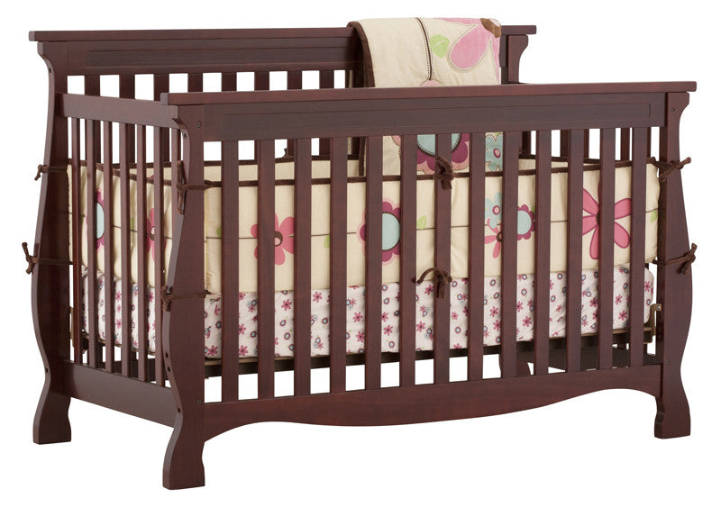 Storkcraft 04587-104 Carrara Fixed Side Convertible Crib-cherry