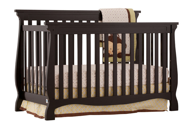 Storkcraft 04587-109 Carrara Fixed Side Convertible Crib-espresso