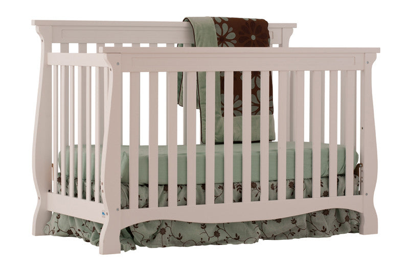 Storkcraft 04587-101 Carrara Fixed Side Convertible Crib-white