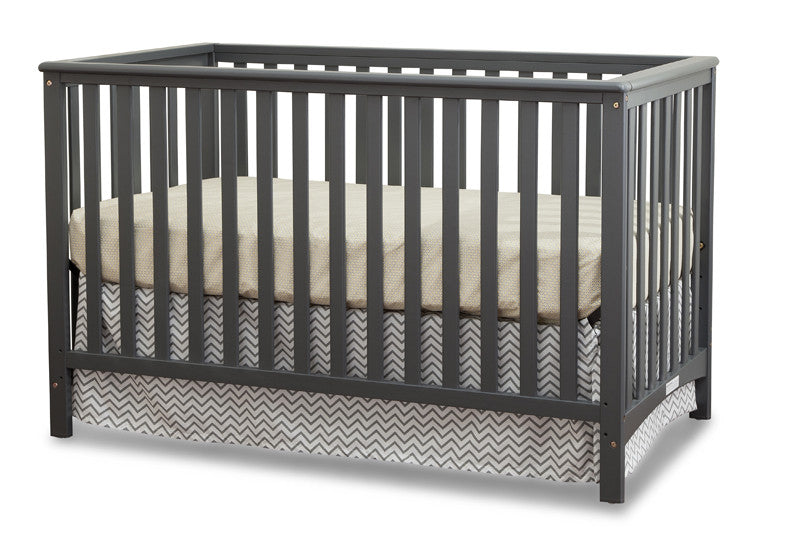 Storkcraft 04520-03g Hillcrest Fixed Side Convertible Crib-grey