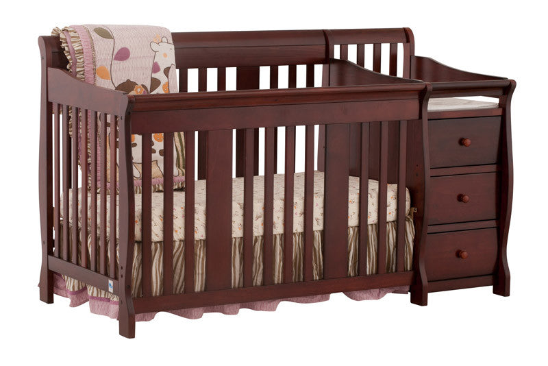 Storkcraft 04586-474 Portofino Crib & Changer Combo-cherry