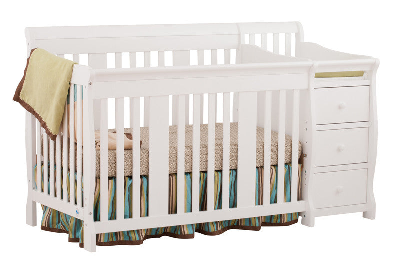 Storkcraft 04586-471 Portofino Crib & Changer Combo-white