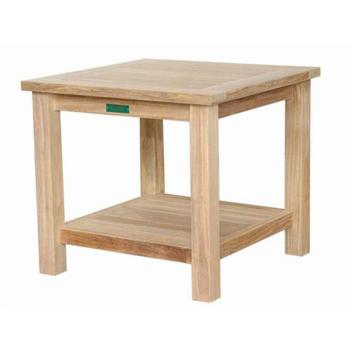 Anderson Teak Tb-222s 22" Square 2-tier Side Table