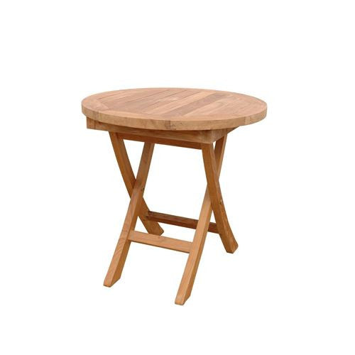 Anderson Teak Tbf-020r Bahama 20" Mini Side Round Folding Table