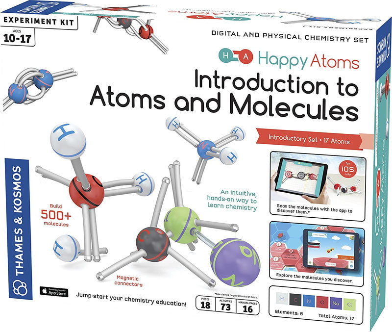 Thames & Kosmos 585002 Happy Atoms Introductory Set (17 Atoms)