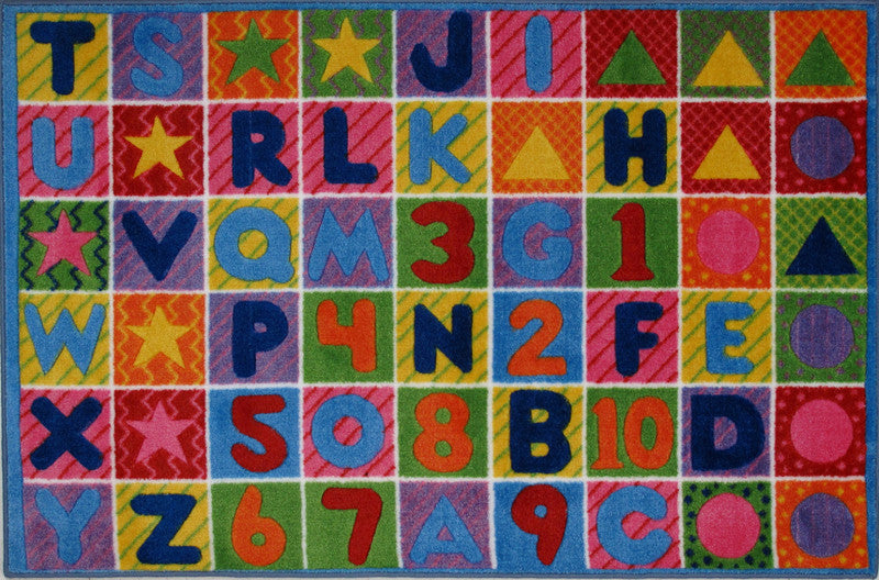 Fun Rugs Tsc-137 5376 Supreme Collection Numbers & Letters Multi-color - 5