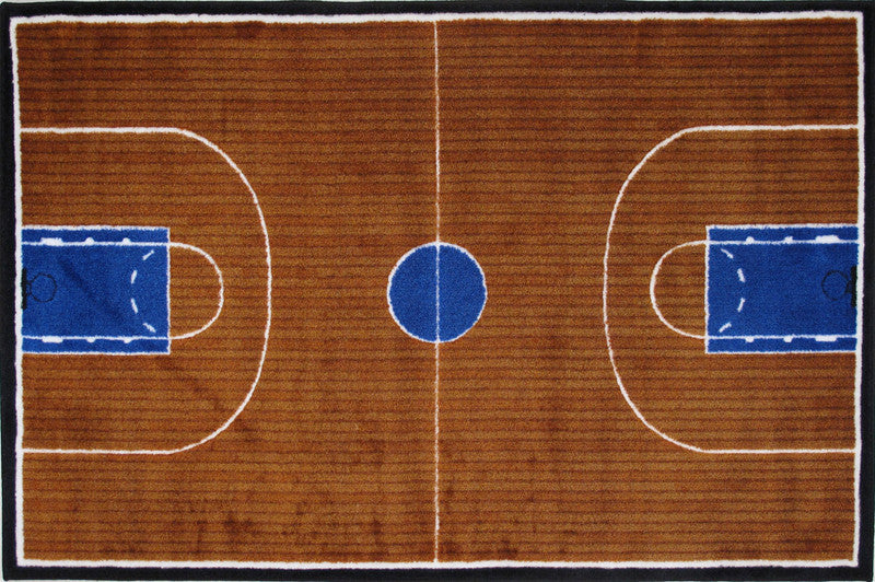 Fun Rugs Tsc-152 3958 Supreme Collection Basketball Court Multi-color - 39 X 58 In.