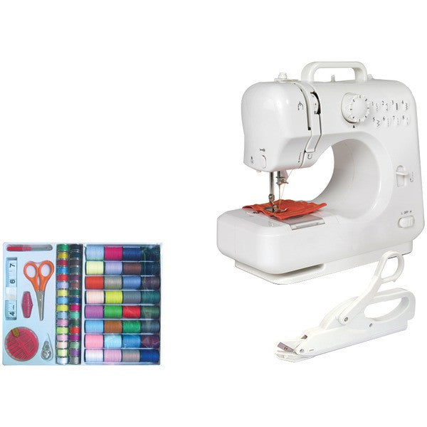 Michley Lil’ Sew & Sew Lss-505c Desktop 8-stitch Sewing Machine (with Sewing Kit & Electric Scissors)