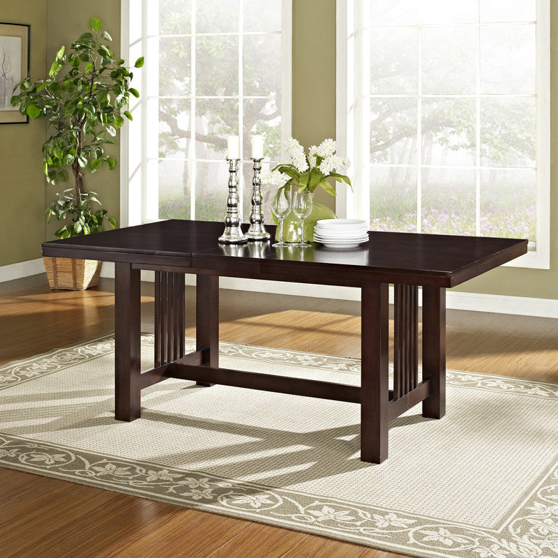 Walker Edison Tw60mcno Cappuccino Wood Dining Table ***ships Ltl***