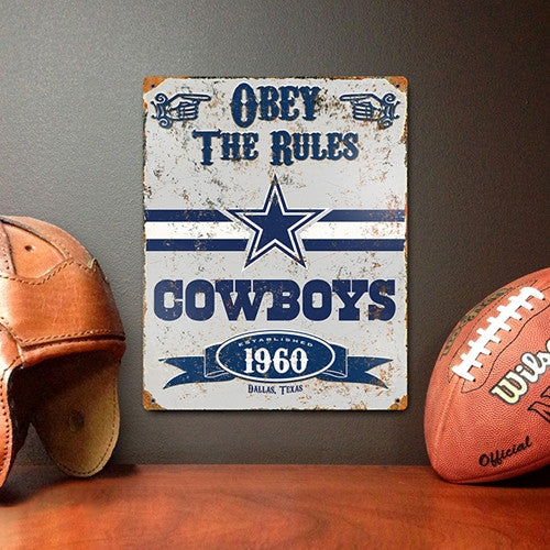 The Party Animal, Inc. Vsda Dallas Cowboys Embossed Metal Sign