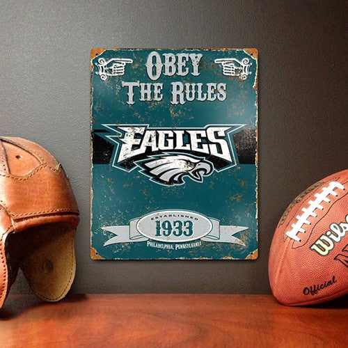 The Party Animal, Inc. Vsph Philadelphia Eagles Embossed Metal Sign