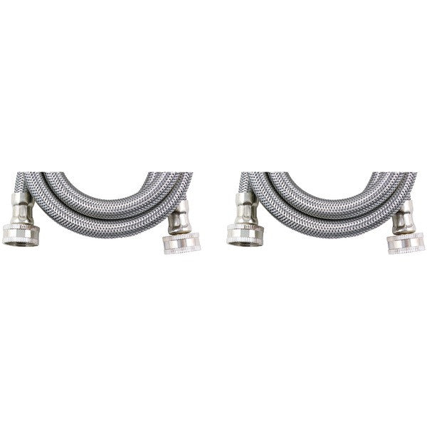 Certified Appliance Accessories Wm72ss2pk Braided Stainless Steel Washing Machine Hose, 2 Pk (6ft)