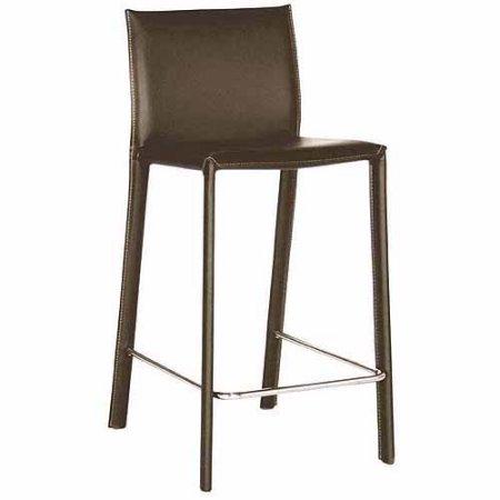 Wholesale Interiors Alc-1822a-75 Brown Black Leather Bar Stool - Set Of 2