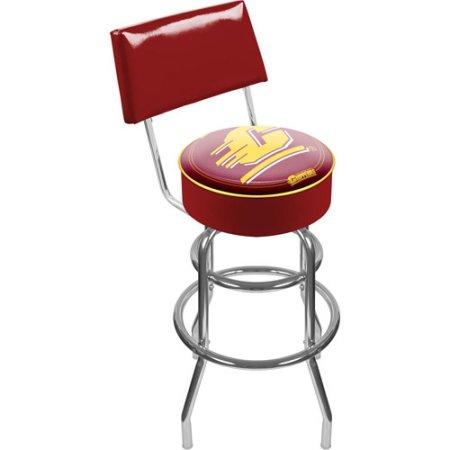 Central Michigan Lrg1100-cm Central Michigan Padded Bar Stool With Back