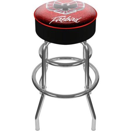 31" Gm1000-fb-red Pontiac Firebird Red Padded Swivel Bar Stool