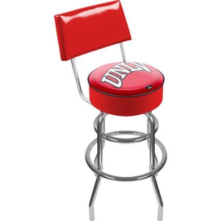 University Of Las Vegas Nevada Lrg1100-unlv Unlv Padded Bar Stool With Back