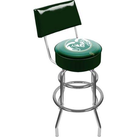 Colorado State University Clc1100-cost Colorado State University Padded Swivel Bar Stool With Back