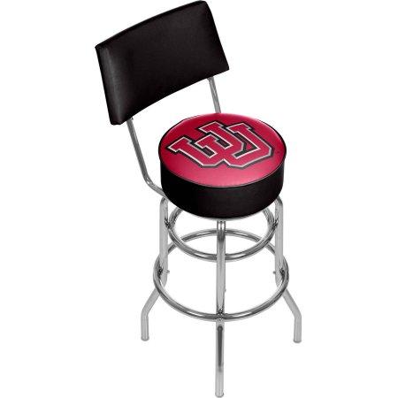 University Of Utah Clc1100-utah University Of Utah Padded Swivel Bar Stool With Back