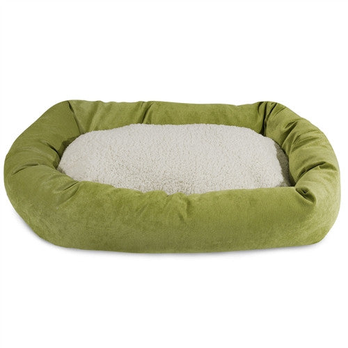 Majestic Pet Products 52" Apple Villa Collection Sherpa Bagel Bed