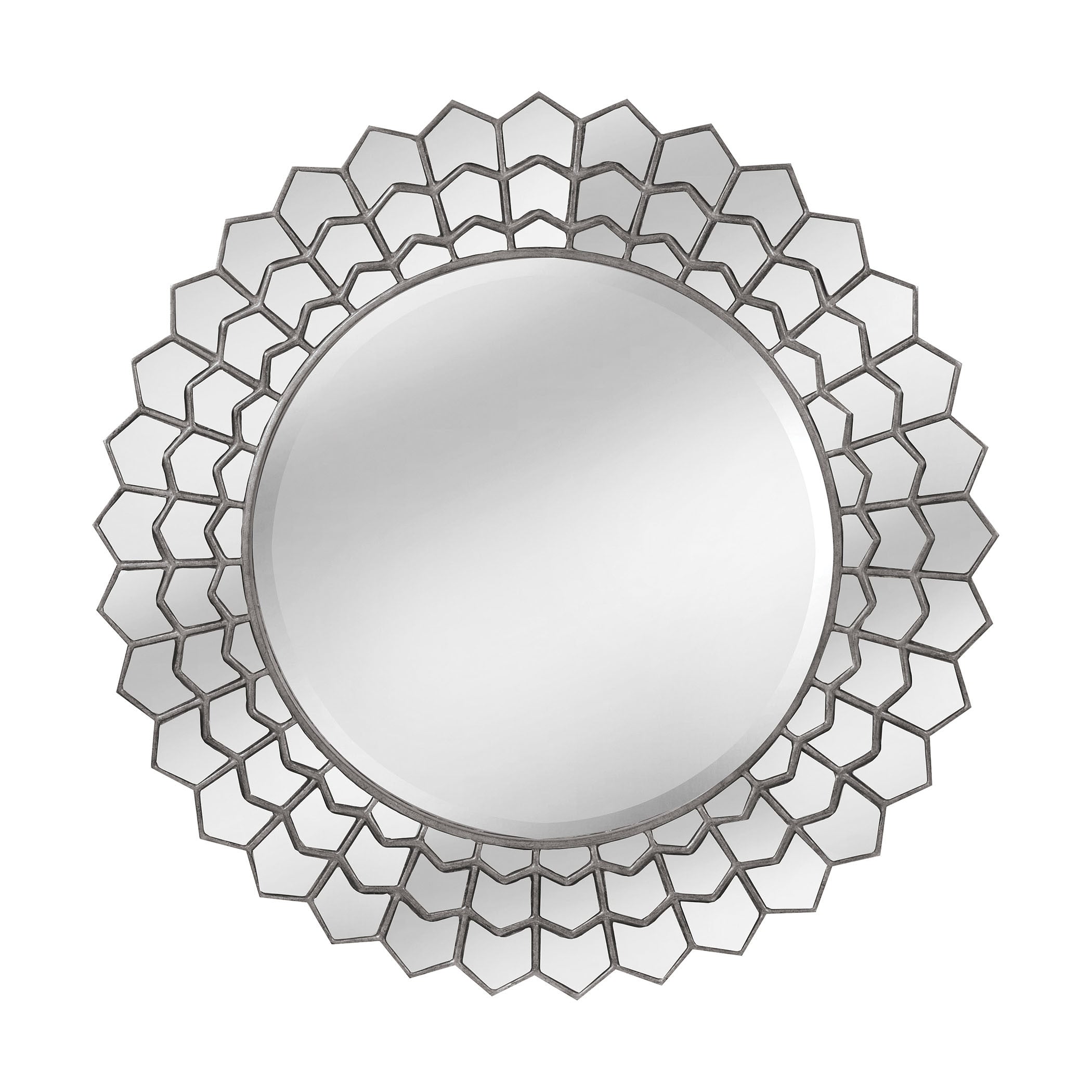 Mirror Masters Mg3706-0007 Snowdonia Collection Aztec Silver,clear Finish Wall Mirror