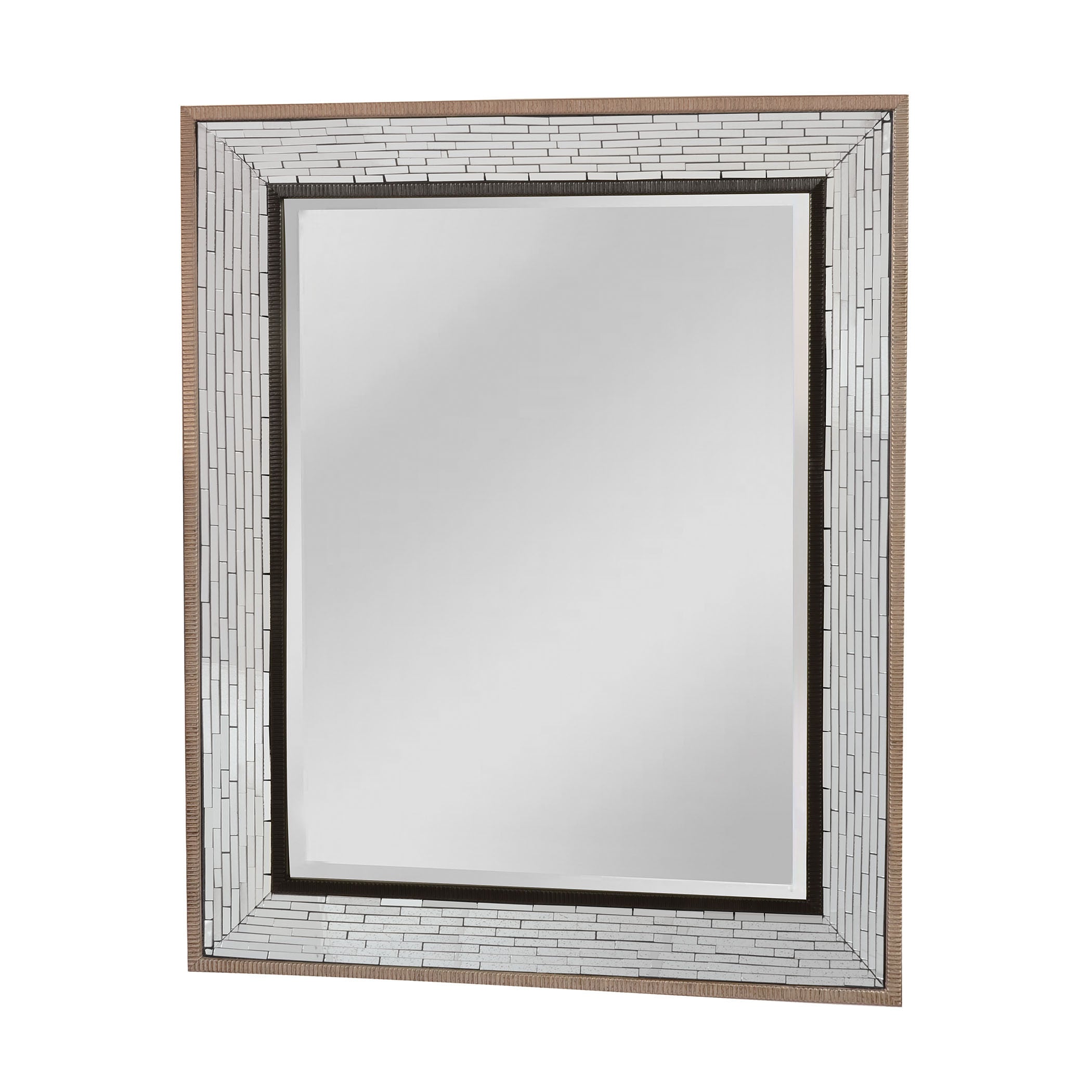 Mirror Masters Mg4510-0000 Fredmont Collection Brown,black,clear Finish Wall Mirror