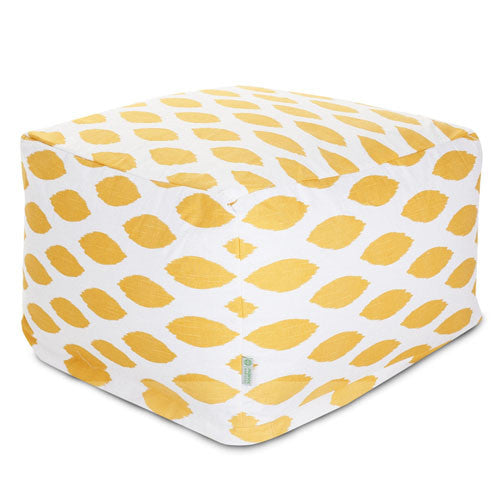 Majestic Home Goods 85907210245 Yellow Alli Large Ottoman