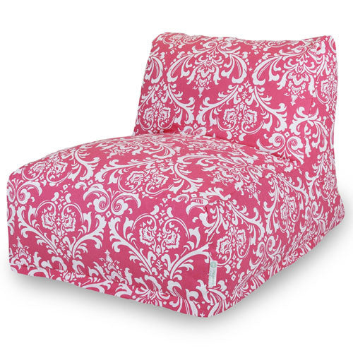 Majestic Home Goods 85907210315 Hot Pink French Quarter Bean Bag Chair Lounger
