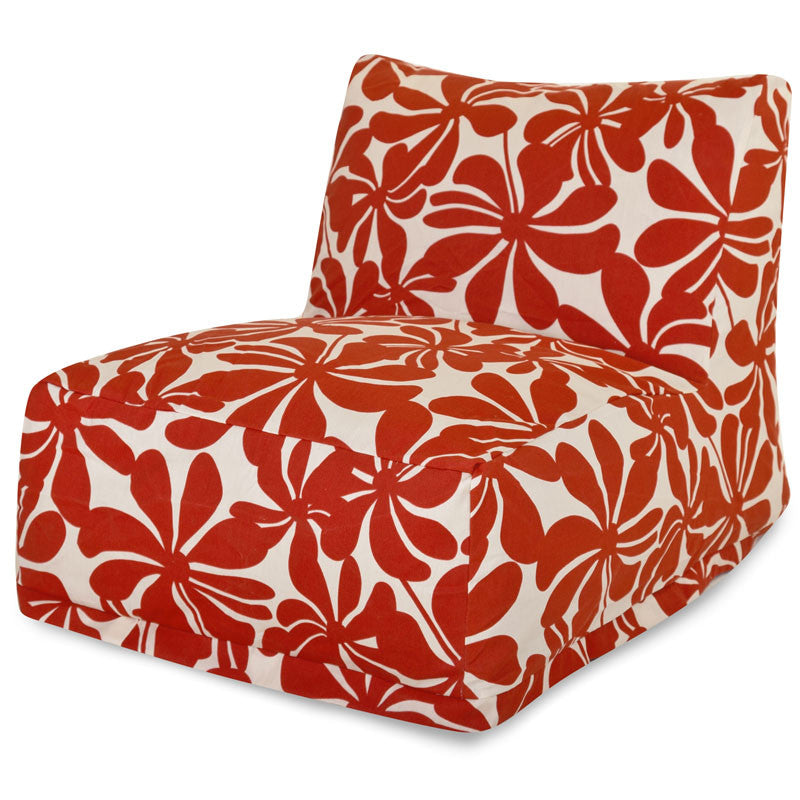 Majestic Home Goods 85907220317 Red Plantation Bean Bag Chair Lounger