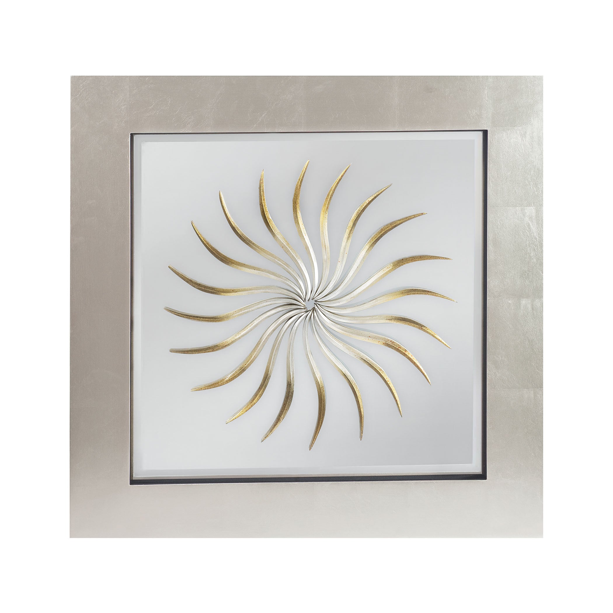 Mirror Masters Mw1556-0004 Argus Collection Bright Silver Leaf,antique Silver,champagne Finish Wall Mirror