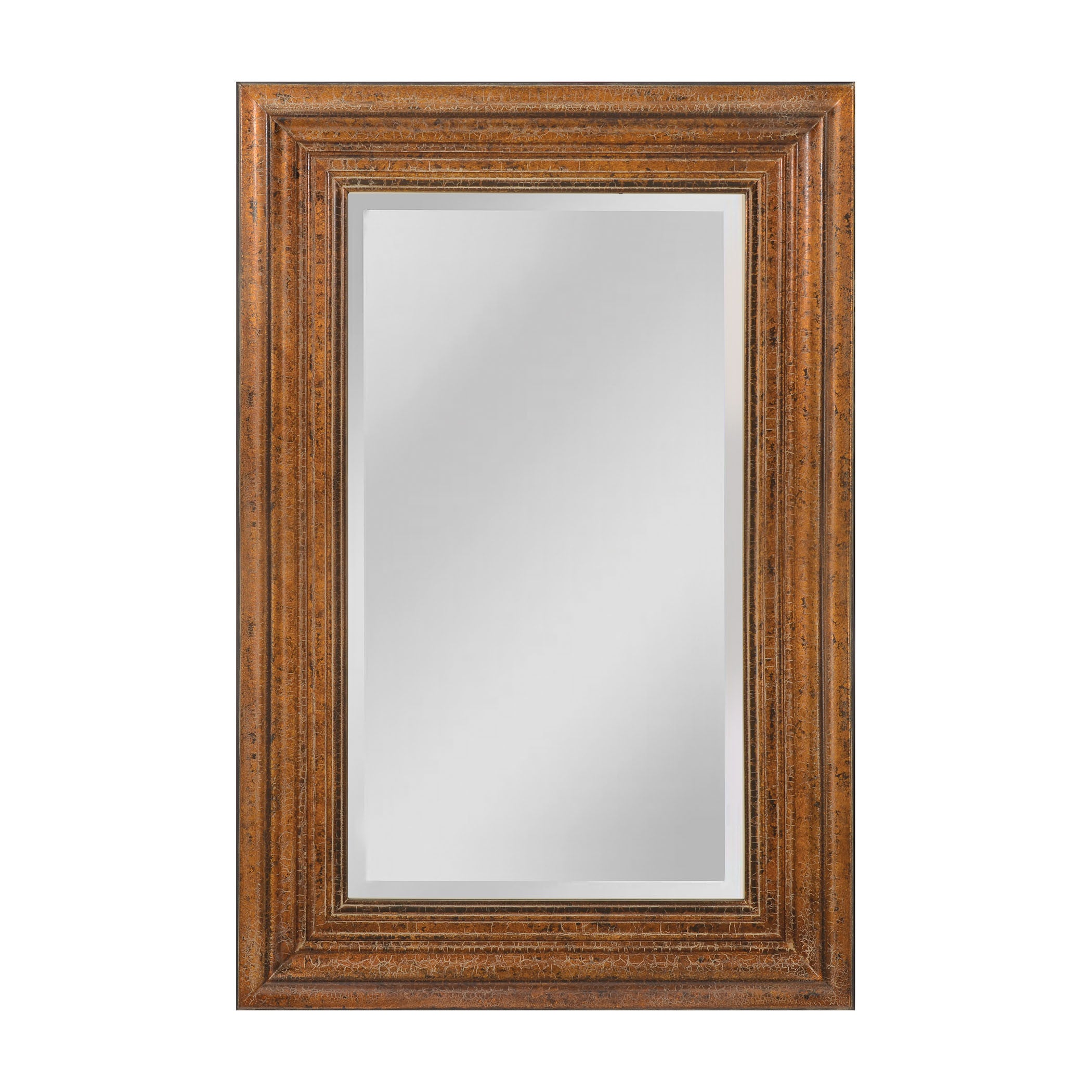 Mirror Masters Mw4074b-0039 Barnett Collection Crackled Bronze Finish Wall Mirror