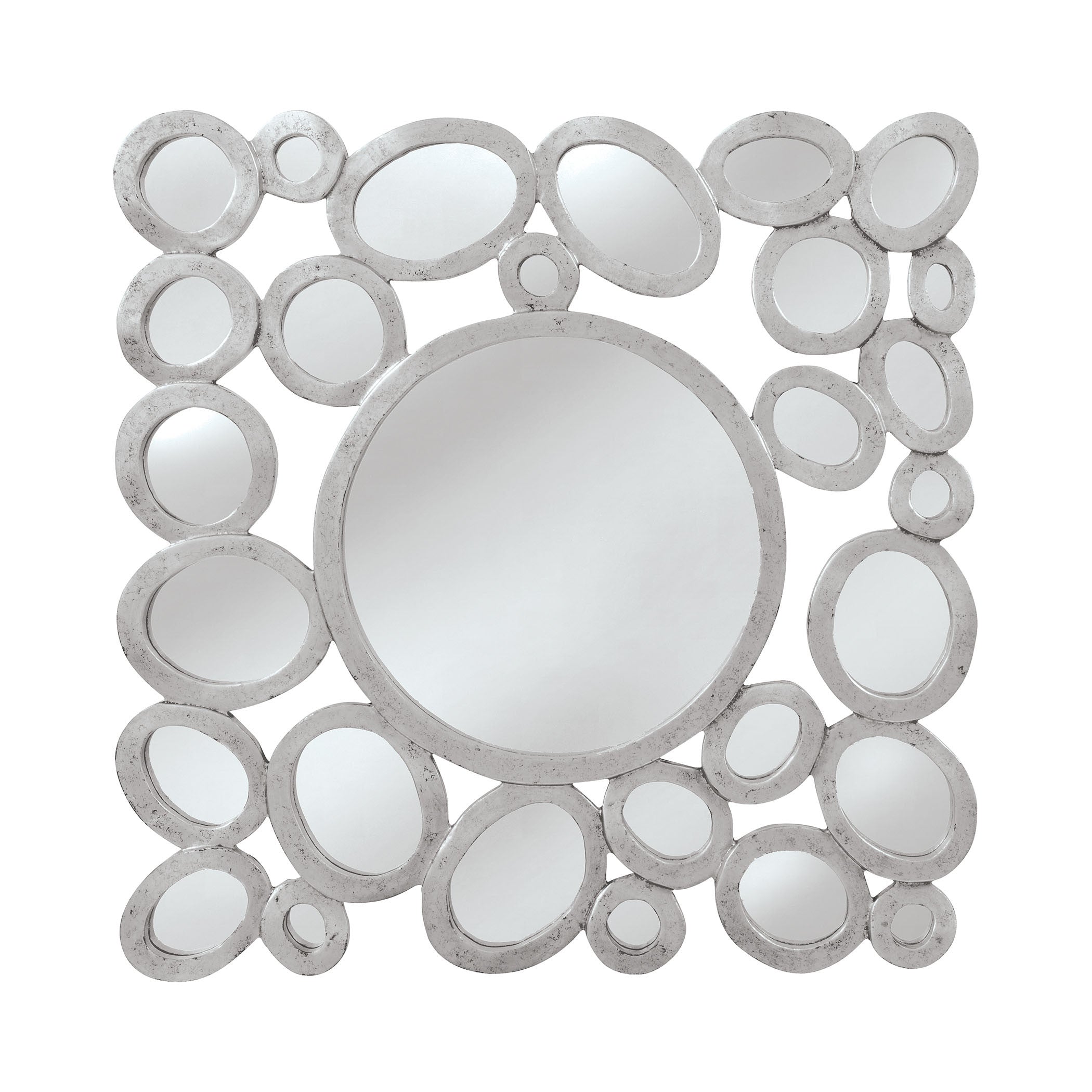 Mirror Masters Mw7888-0018 Orveta Collection Silver,black Finish Wall Mirror