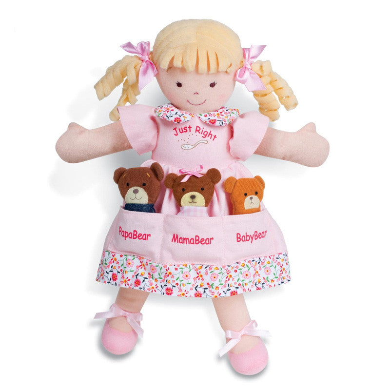 North American Bear 6328 Dolly Pockets Goldilocks & 3 Bears Toys