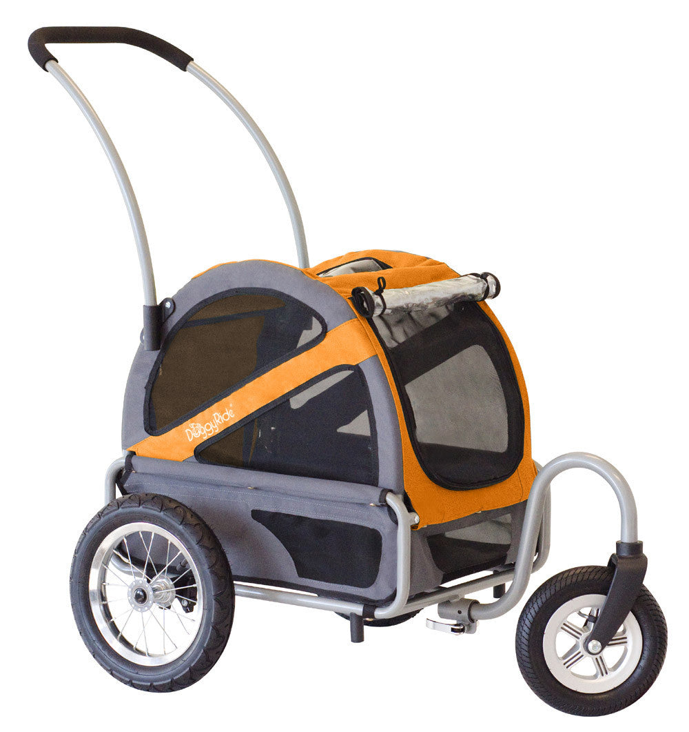 Doggyride Mini Dog Stroller - Dutch Orange/grey (drmnst02-or)
