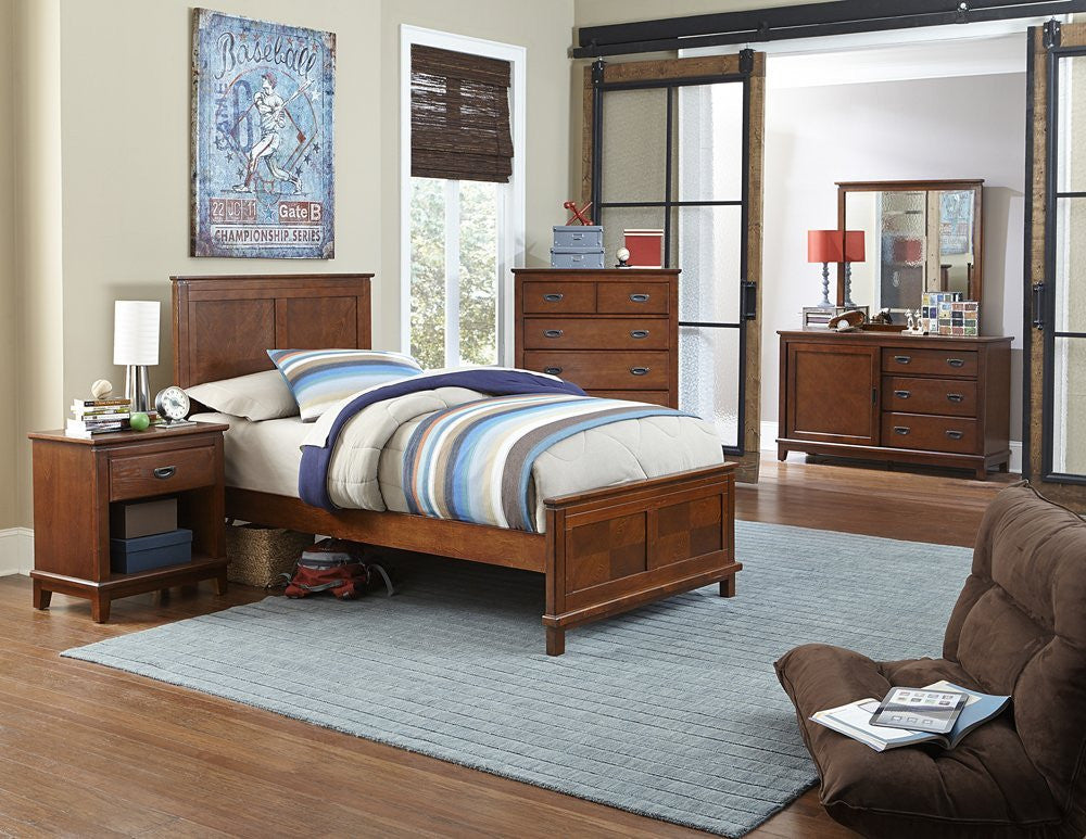 Hillsdale Furniture 1836btwr5pc Bailey Panel Bed - Twin, Dresser, Mirror, Night Stand, Chest