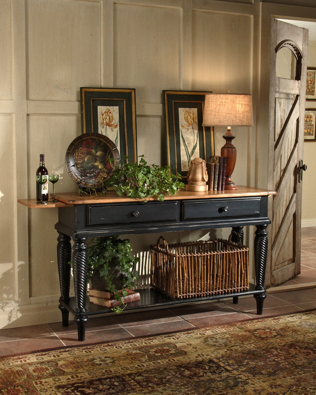 Hillsdale Wilshire Sideboard Table Rubbed Black 4509sb