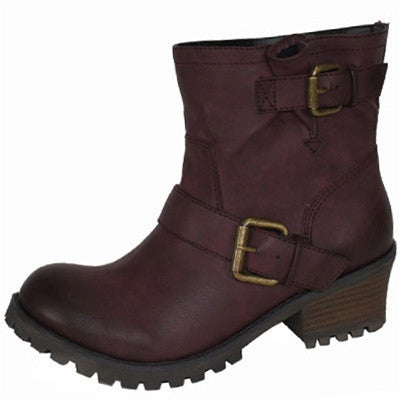 Reactor-01 Buckle Riding Ankle Bootie