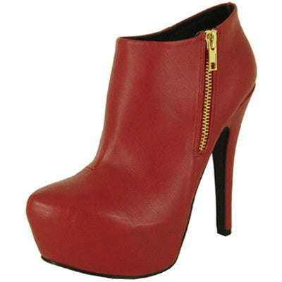 Task-01 Zipper Platform Bootie