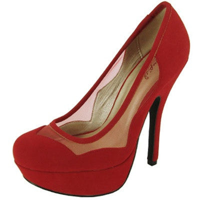 Onyx-143 Mesh Round Toe Platform Pump